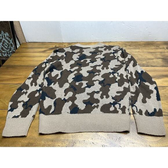 VINTAGE Bob Fratzke Winona Sweater Men’s Size Medium Brown Camo - Picture 8 of 9